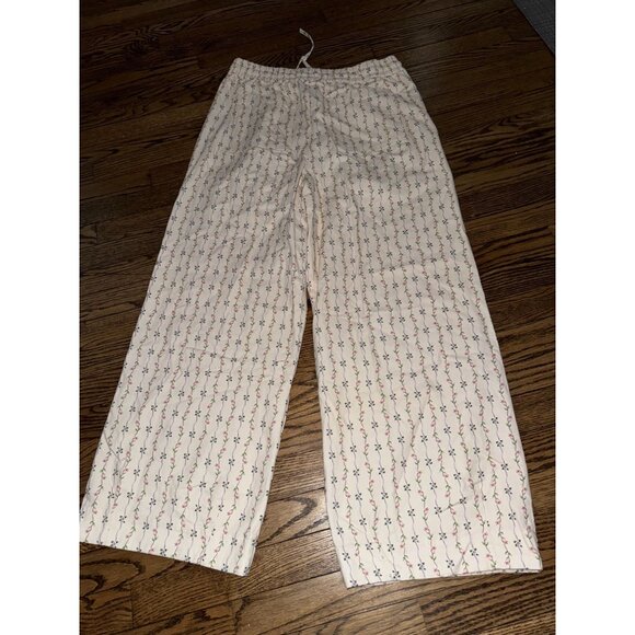 NWT DAMSON MADDER Goodnature Rafe Jeans White Floral Stripe Size UK 14 US 10 - Picture 4 of 5